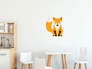 Nálepka na zeď pro děti Velká liška Velikost: 10 x 10 cm