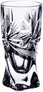 Onte Crystal Bohemia Crystal ručně broušené sklenice na destiláty Quadro Mašle 50 ml 6KS