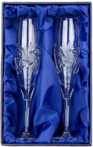 Onte Crystal Bohemia Crystal ručně broušené sklenice na šampaňské Větrník 200 ml 2KS