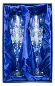 Onte Crystal Bohemia Crystal ručně broušené sklenice na šampaňské 500pk 200 ml 2KS