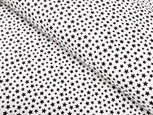 Biante Bavlněné prostírání na stůl Sandra SA-310 Černé hvězdičky na bílém 30x40 cm