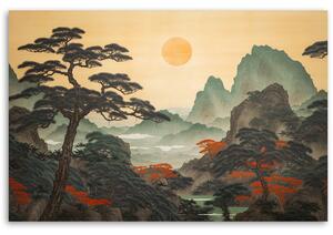 Obraz na plátně Japonská krajina Rozměry: 60 x 40 cm