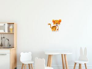 Nálepka na zeď pro děti Maličký gepard Velikost: 20 x 20 cm