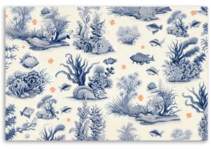 Obraz na plátně Podmořské korály a ryby Rozměry: 60 x 40 cm