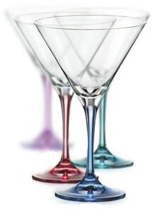 Crystalex sada barevných sklenic na martini Spectrum 290 ml 4 KS