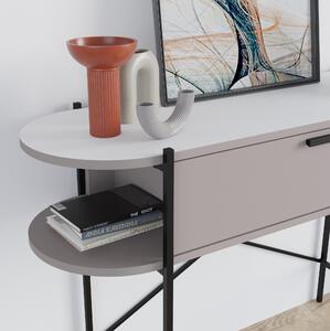 Konzolový stolek Oakley (mokka + bílá). 1089626