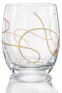Crystalex univerzální sada sklenic Club String Zlatý pantograf 300 ml 2 KS