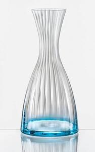 Crystalex skleněná dekorovaná karafa Modrá 1200 ml 1KS