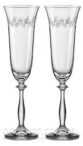 Crystalex čiré sklenice na šampaňské Angela Love 190 ml 2 KS