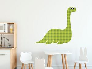 Nálepka na zeď pro děti Velký proužkovaný dinosaurus Velikost: 10 x 10 cm