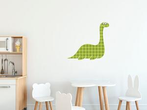 Nálepka na zeď pro děti Velký proužkovaný dinosaurus Velikost: 10 x 10 cm