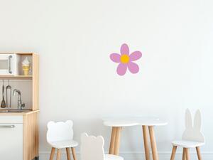 Nálepka na zeď pro děti Světle fialový kvítek Velikost: 10 x 10 cm