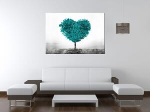 Obraz na plátně Tyrkysový strom lásky Rozměry: 30 x 30 cm