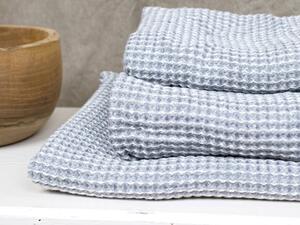 Snový svět Lněný ručník vaflový šedý Rozměr: 35 x 50 cm