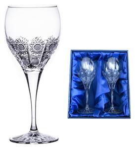 Onte Crystal Bohemia Crystal ručně broušené sklenice na červené víno 500pk 340 ml 2KS
