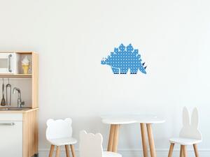Nálepka na zeď pro děti Dinosaurus s modrými tečkami Velikost: 10 x 10 cm