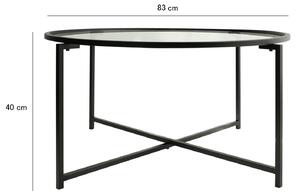 Konferenční stolek Sunrise (matná černá). 1089641