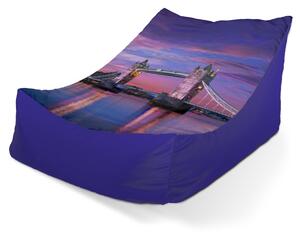 Sablio Sedací vak Lounge Londýn Tower Bridge - 80 x 95 x 50 cm