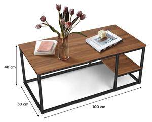 Konferenční stolek Onyx (hnědá + černá). 1089649