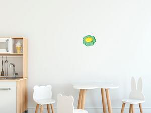 Nálepka na zeď pro děti Zelený kvítek Rozměry: 100 x 100 cm