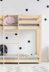 Patrová dětská postel z borovicového dřeva 70x160 cm CLP - Adeko