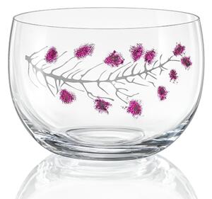 Crystalex skleněná dekorovaná mísa Sakura 20 cm