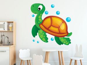Nálepka na zeď pro děti Želva Velikost: 10 x 10 cm