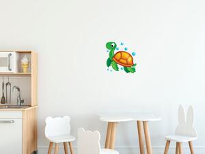 Nálepka na zeď pro děti Želva Velikost: 10 x 10 cm