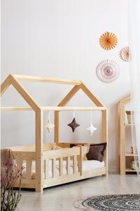 Domečková dětská postel z borovicového dřeva 70x160 cm Mila MBP - Adeko