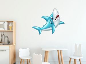 Nálepka na zeď pro děti Žralok Velikost: 10 x 10 cm