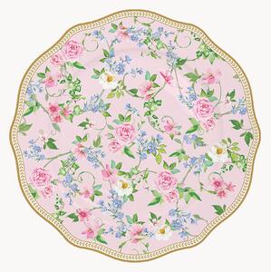 Sada porcelánových snídaňových talířů Garden Joy, 6 dílů