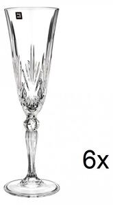 Diamante sklenice na šampaňské Chatsworth 160 ml 6KS