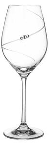 Diamante sklenice na bílé víno Silhouette City s krystaly Swarovski 360 ml 1KS