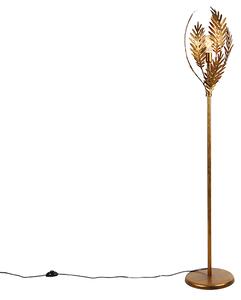 Vintage stojací lampa zlatá - Botanica