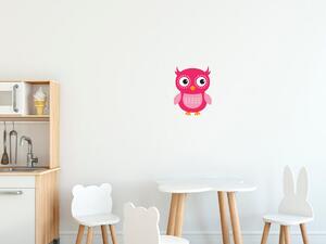 Nálepka na zeď pro děti Pěkná sovička Velikost: 10 x 10 cm