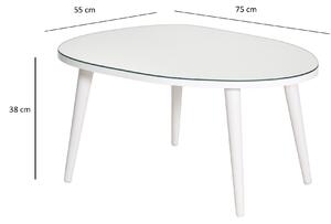 Konferenční stolek Gustavo (bílá). 1089673