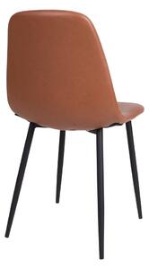 Designová jídelní židle Myla, vintage hnědá