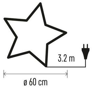 Vánoční dekorace 1xE14/25W/230V pr. 60 cm zlatá