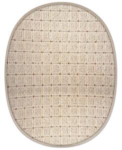 Vopi koberce Kusový koberec Udinese béžový ovál - 120x160 cm