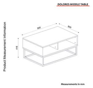 Konferenční stolek Dobby (dub safírový + antracit). 1089682