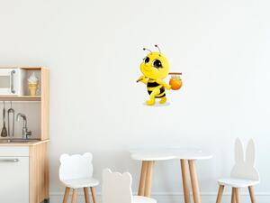 Nálepka na zeď pro děti Včelka a med Velikost: 20 x 20 cm