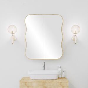 Koupelnová skříňka se zrcadlem Dion (dub). 1089689