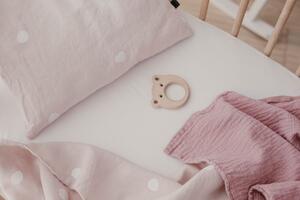 Bavlněná deka pro miminko MUŠELÍN ooh noo 95x150 cm růžová