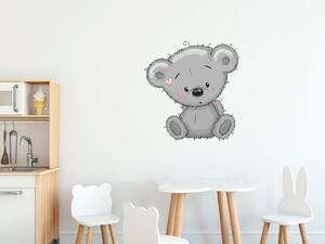 Nálepka na zeď pro děti Veselý medvídek Rozměry: 100 x 100 cm