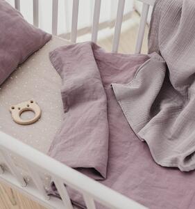 Bavlněná deka pro miminko MUŠELÍN ooh noo 95x150 cm šedá