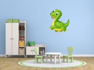 Nálepka na zeď pro děti Běžící dinosaurus Velikost: 10 x 10 cm