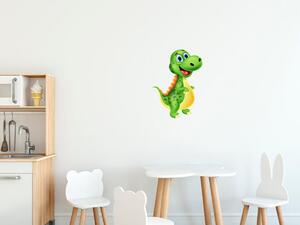 Nálepka na zeď pro děti Usměvavý velký dinosaurus Velikost: 10 x 10 cm
