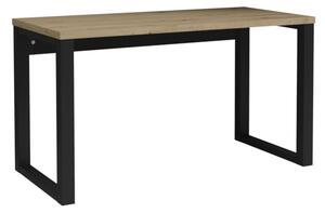 Psací stůl MARO, 135x76,2x65, dub artisan/černá