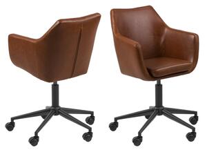 Designová kancelářská židle Norris brandy five