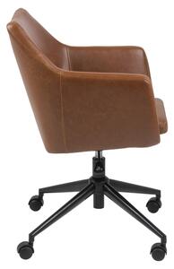 Designová kancelářská židle Norris brandy